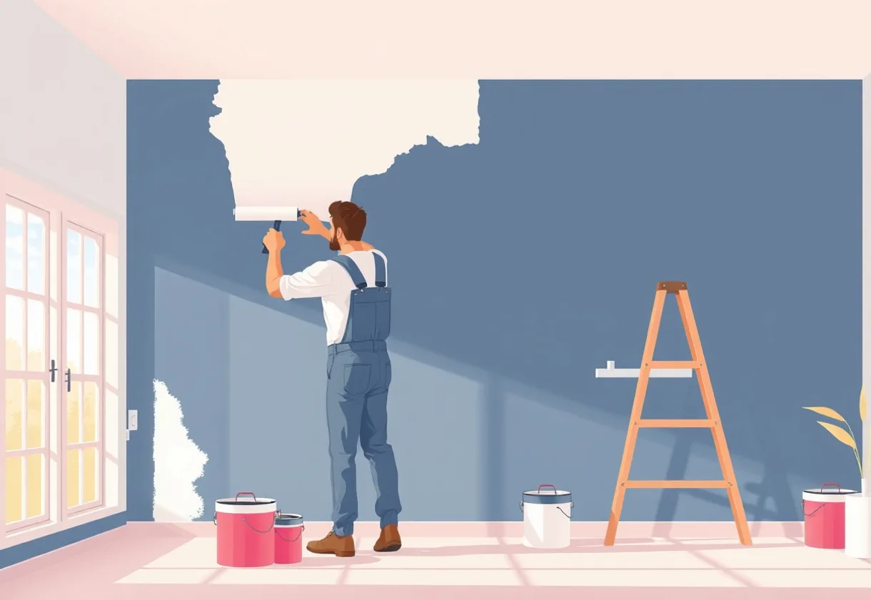 Peintre Beauvais 60000 en intervention sur un chantier